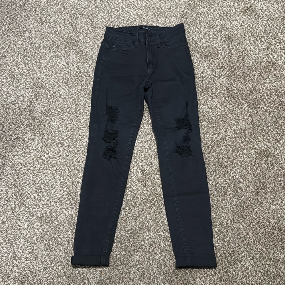 Black Kancan distressed jeans